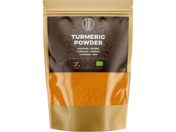 BrainMax Pure Turmeric Powder, kurkuma BIO por 100g