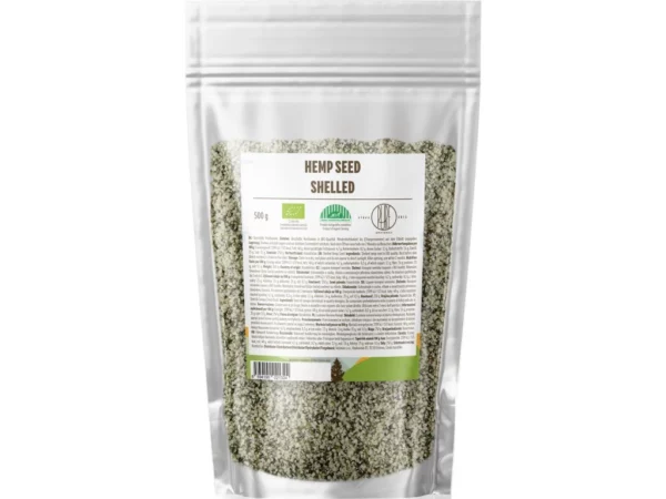 BrainMax Pure kendermag, hámozott BIO 500g