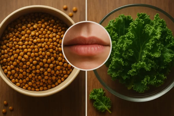 Lencse és fodros kel: természetes segítség az ajakszélek berepedésére