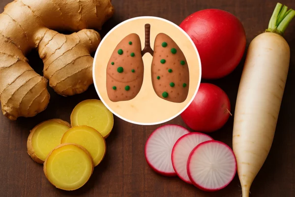 Retek és gyömbér: természetes segítség a túlzott nyák- és váladékképződés csökkentésére