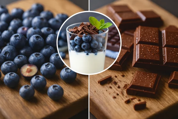 Áfonya és étcsokoládé – a természetes antioxidánsok egyik legerősebb párosa