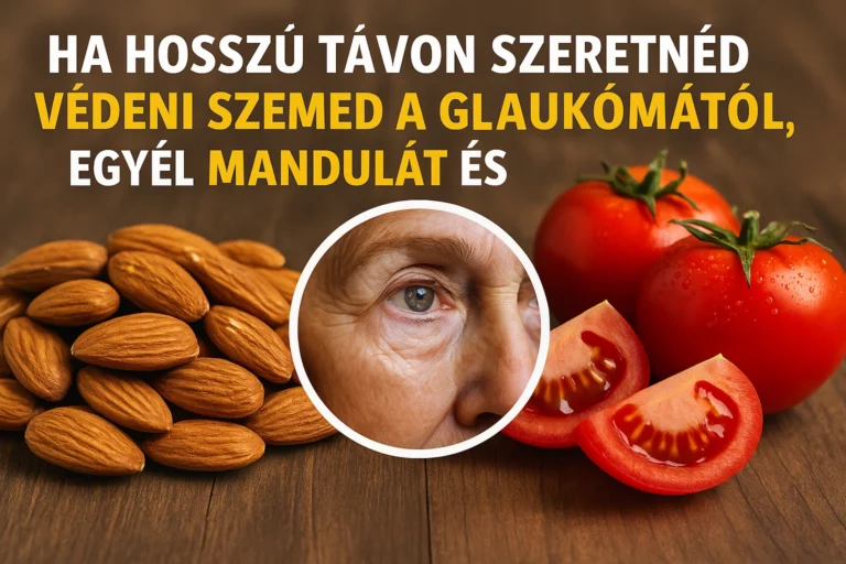Mandula és paradicsom – természetes támogatás a szemnyomás és a glaukóma hosszú távú védelmére