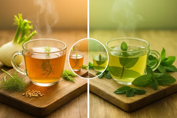 Borsmenta és édeskömény tea – természetes segítség a puffadás enyhítésére