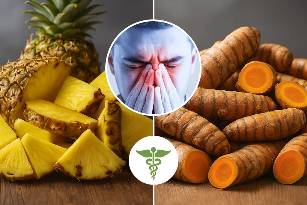 Ananász és kurkuma – természetes támogatás a bedugult vagy folyó orr enyhítésére