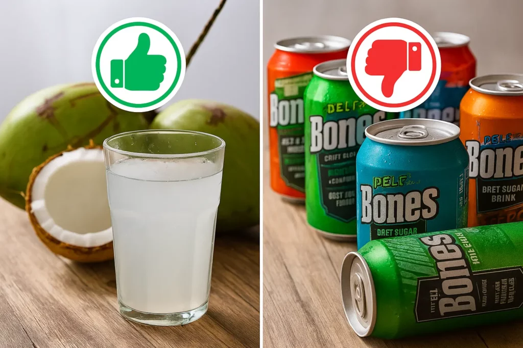 A természetes elektrolitok elsöprő győzelme a cukorral teli mesterséges italokkal szemben