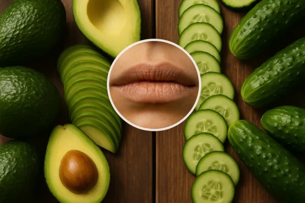 Avokádó és uborka: természetes segítség a száraz, cserepes ajkak ápolására