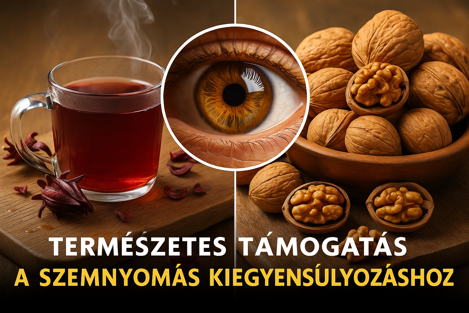 Hibiszkusz tea és dió – természetes támogatás a szemnyomás kiegyensúlyozásához