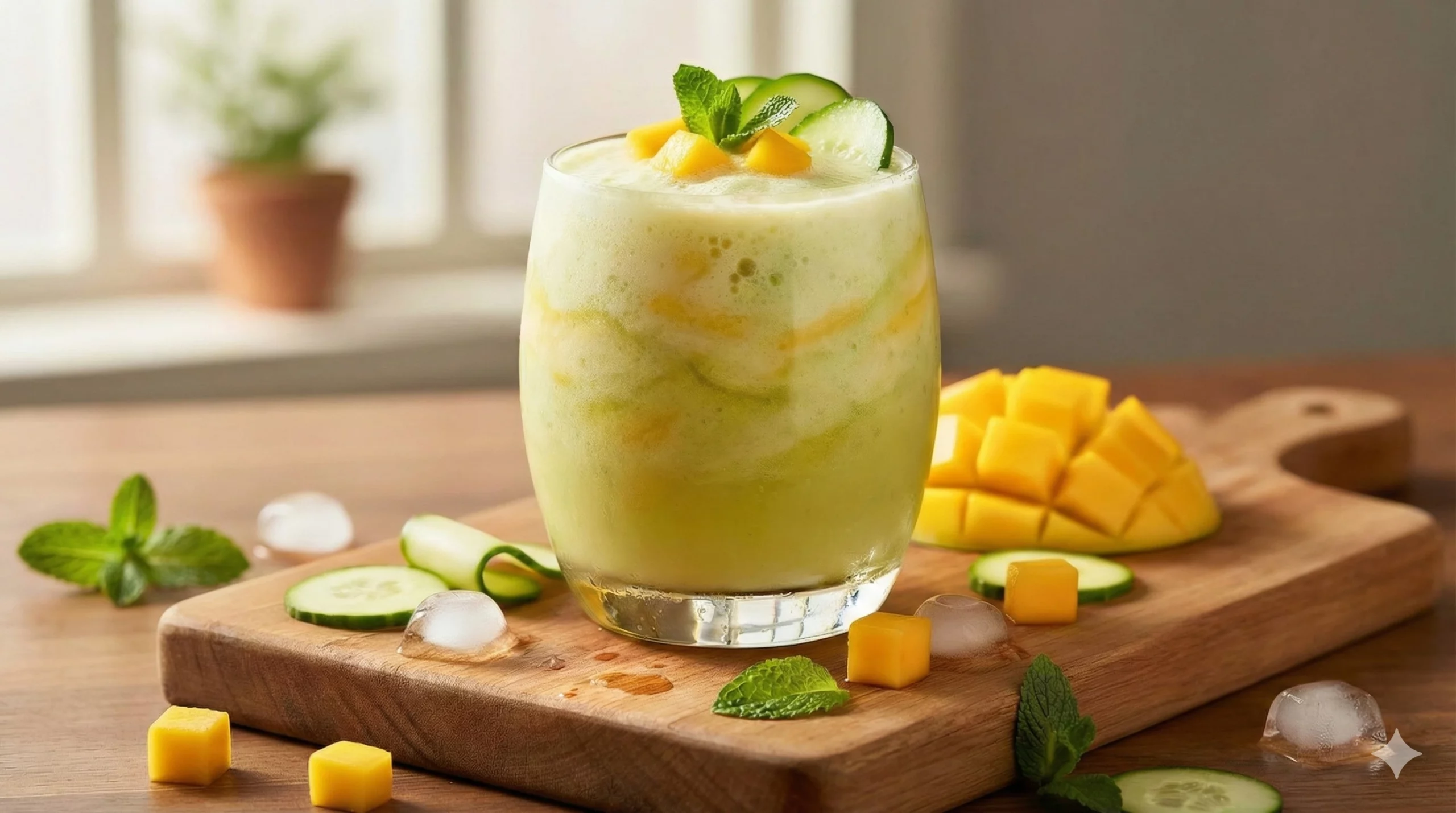 Uborka-mangó hidratáló ital: A természet tökéletes energia-itala elektrolítokkal és vitaminokkal