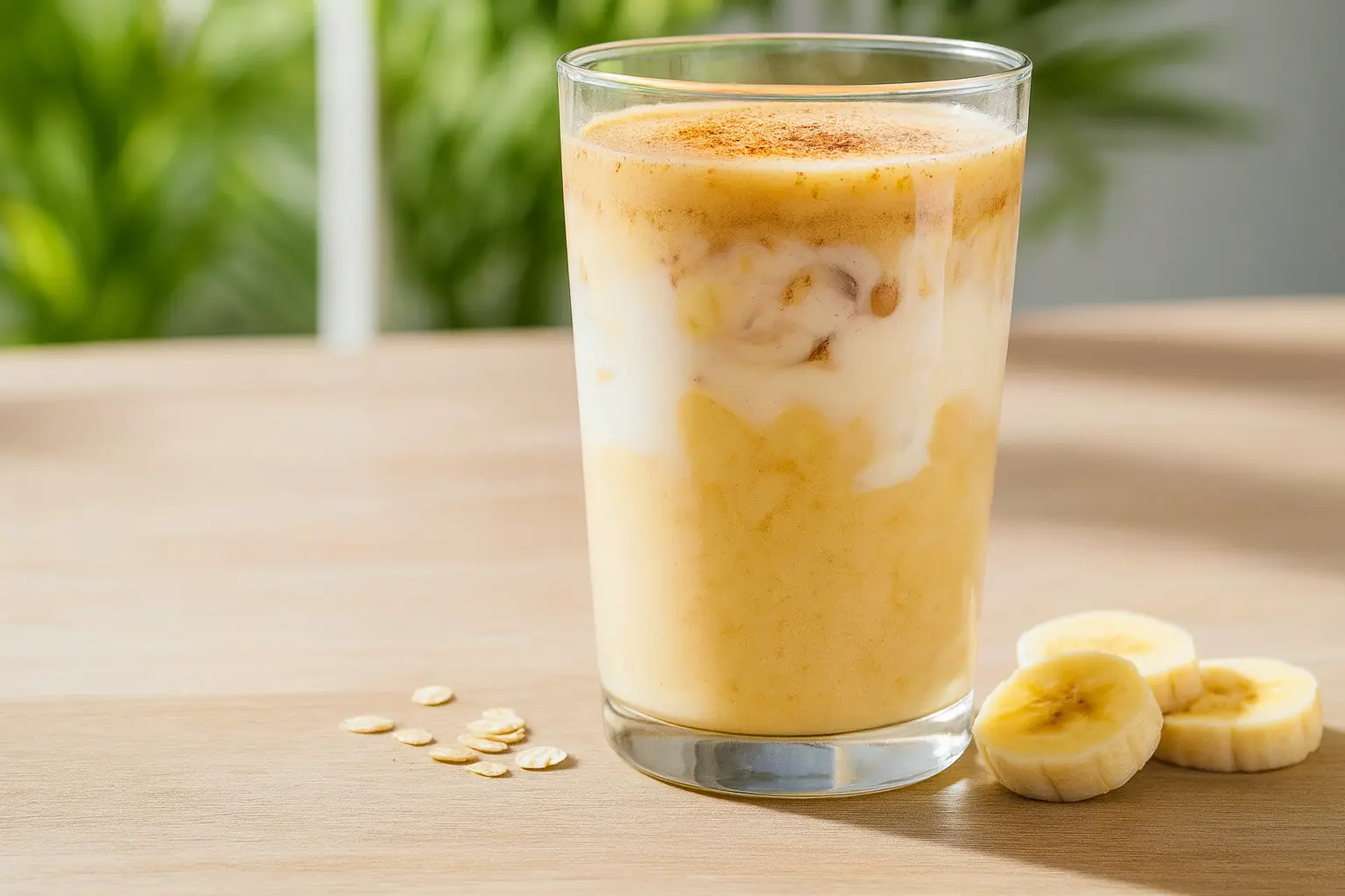Zabpehely-Banán prebiotikus reggeli ital: Hosszantartó energia és bélrendszeri támogatás